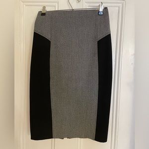 Black and grey Express pencil skirt